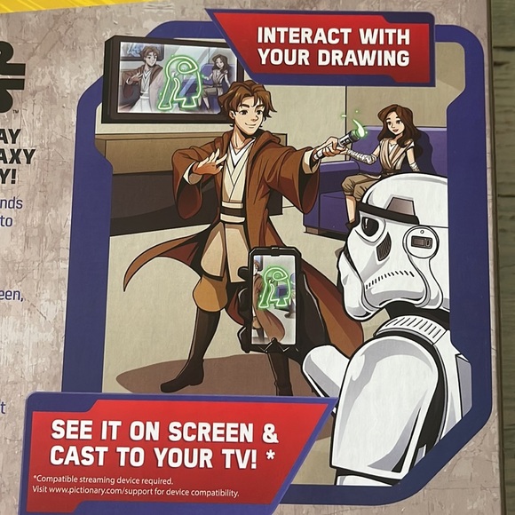 Mattel Disney Star Wars Pictionary Air Game NEW - Picture 5 of 8